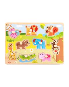 Puzzle Encastrable Animales de Madera