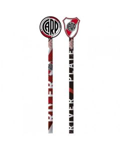 Lapiz con goma forma River Plate
