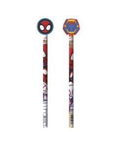 Lapiz con goma forma spiderman