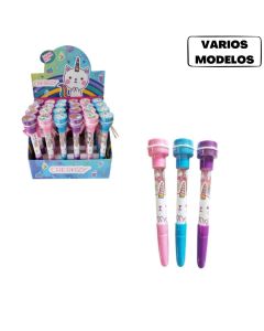 Boligrafo con burbujero y sello unicornio