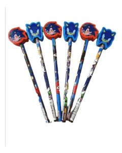 Lapiz con goma forma sonic