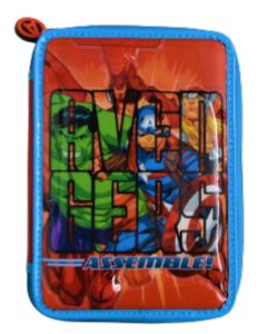 Cartuchera 2 pisos Avenger con utiles