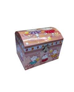 Caja musical Cofre gatitas 13 cm