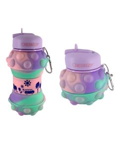 Botella Cantimplora De Silicona Plegable Pop It 520ml