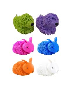 Animalitos Peludos Perrito/Conejo De Goma Antiestrés (Ft878)