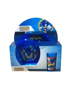 Set Plato + Bowl + Vaso Sonic (SO261)
