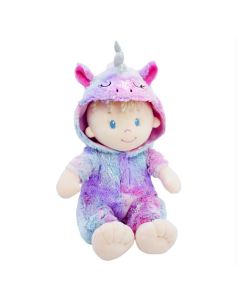 Muñeco con disfraz unicornio 20 cm