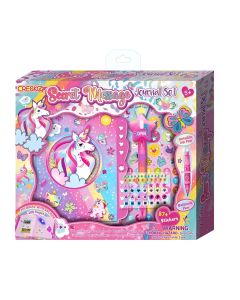 Set Con Diario Intimo Mensaje Secreto 6 Piezas Cresko Rosa Unicorn