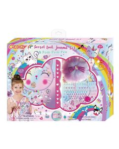 Set Con Diario Intimo Caticorn Mesaje Secreto.cresko 6pcs